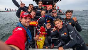 El equipo español de SailGP, pletórico tras la victoria