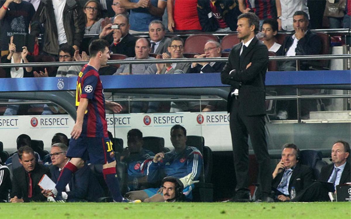 La relación entre Messi y Luis Enrique no pasa por su mejor momento