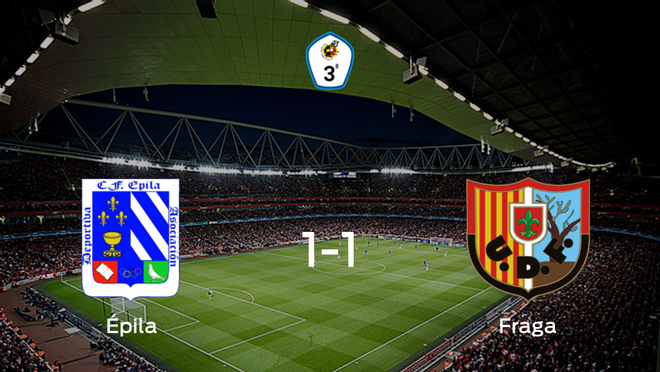 El CF Épila y el Fraga se reparten los puntos y empatan 1-1 El CF Épila y el Fraga se reparten los puntos y empatan 1-1