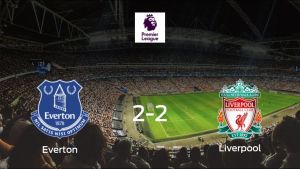 El Everton y el Liverpool empatan a dos en el Goodison Park El Everton y el Liverpool empatan a dos en el Goodison Park