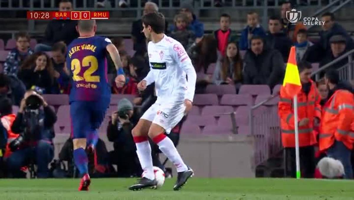 LACOPA | FC Barcelona - Murcia (5-0): El caño de Aleix Vidal