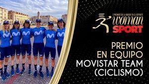 El Movistar Team femenino, Premio Equipo por sus éxitos y rasgos deportivos excepcionales.
