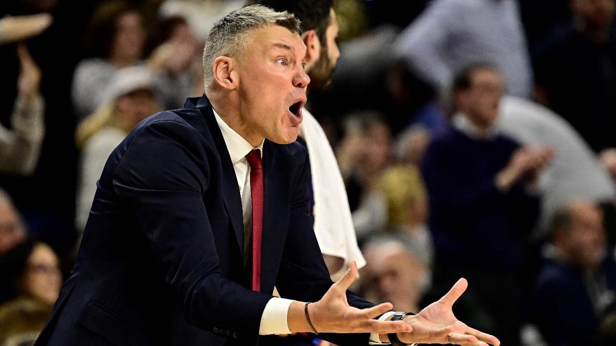 Sarunas Jasikevicius durante el partido ante el Real Madrid Sarunas Jasikevicius durante el partido ante el Real Madrid