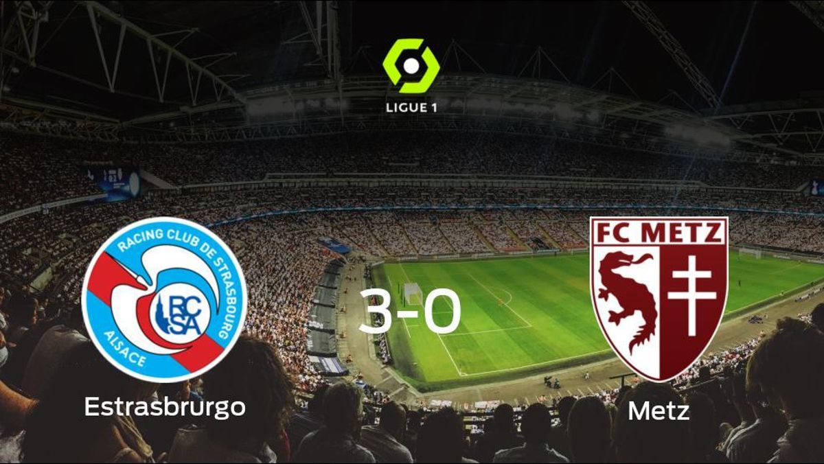 El Racing Estrasburgo consigue la victoria ante el FC Metz con una goleada (3-0) El Racing Estrasburgo consigue la victoria ante el FC Metz con una goleada (3-0)
