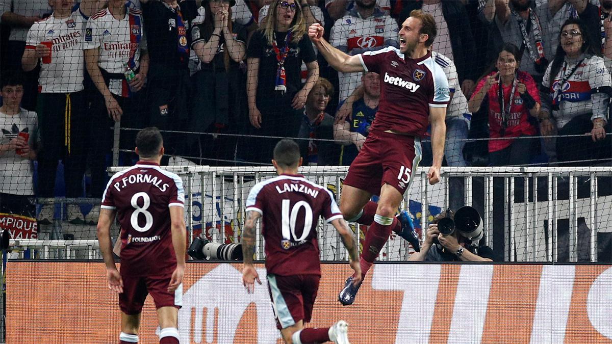 Lyon West Ham El gol de Craig Dawson