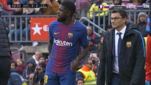 LALIGA | FC Barcelona - Celta (2-2): La lesión de Umtiti