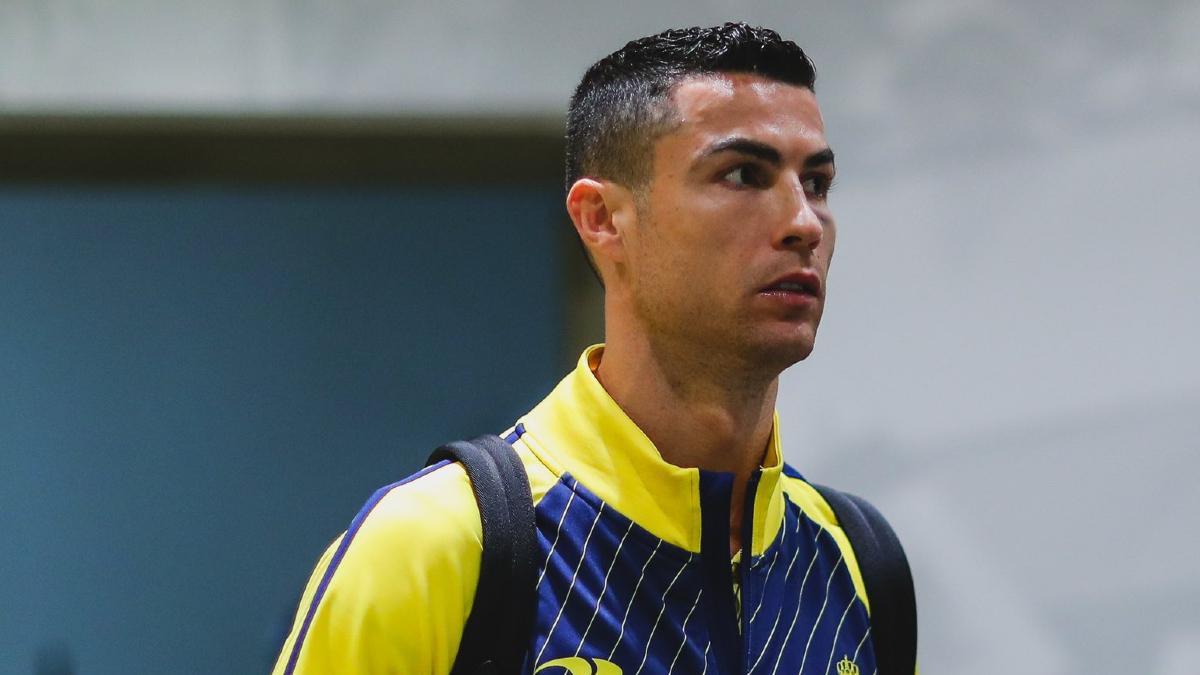 Cristiano Ronaldo en la previa de un encuentro con el Al Nassr