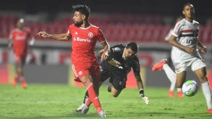 Yuri Alberto marcando sin mirar su gol al Sao Paulo Yuri Alberto marcando sin mirar su gol al Sao Paulo