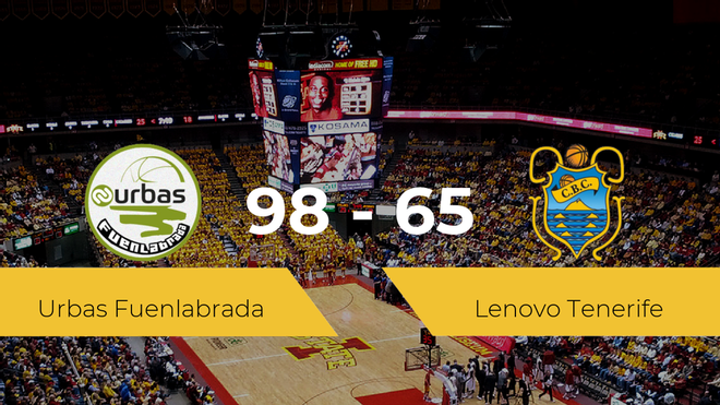 El Urbas Fuenlabrada consigue la victoria frente al Lenovo Tenerife por 98-65 El Urbas Fuenlabrada consigue la victoria frente al Lenovo Tenerife por 98-65