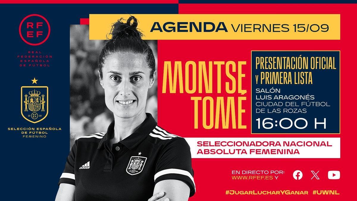 Presentación de Montse Tome y primera lista de la seleccionadora Presentación de Montse Tome y primera lista de la seleccionadora