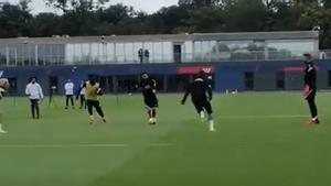 Messi y Mbappé ya se lucen en los entrenamientos del PSG
