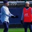 Neymar y Mbappé en un entrenamiento