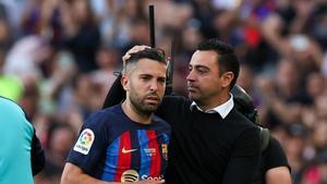 FC Barcelona - Mallorca | Jordi Alba, entre lágrimas al ser sustituido