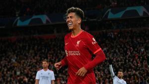 Liverpool - Benfica: El doblete de Firmino