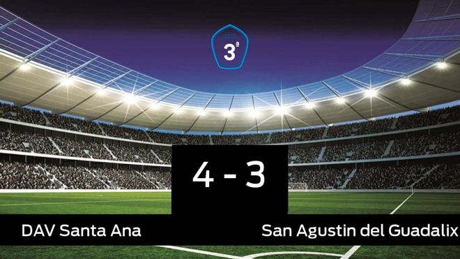 Los tres puntos se quedaron en casa: Santa Ana 4-3 San Agustin del Guadalix Los tres puntos se quedaron en casa: Santa Ana 4-3 San Agustin del Guadalix
