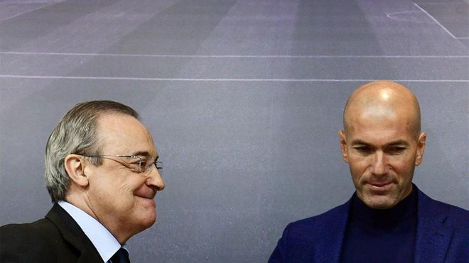 Florentino Pérez no ha podido convencer a Zidane Florentino Pérez no ha podido convencer a Zidane