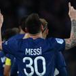 Messi celebrando su golazo de tiro libre ante el Niza