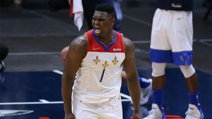 Zion Williamson, durante un partido de los New Orleans Pelicans. Zion Williamson, durante un partido de los New Orleans Pelicans.