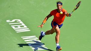 Nadal, durante el torneo de Indian Wells