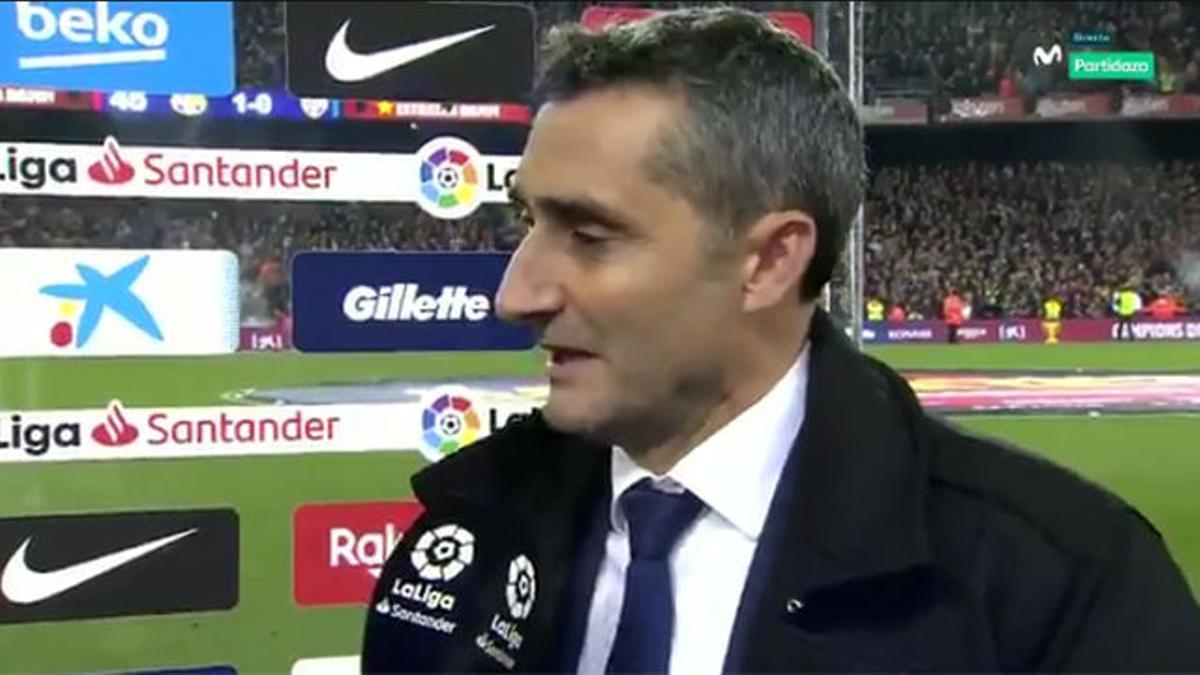 Valverde: Con el gol nos hemos metido un poco atrás