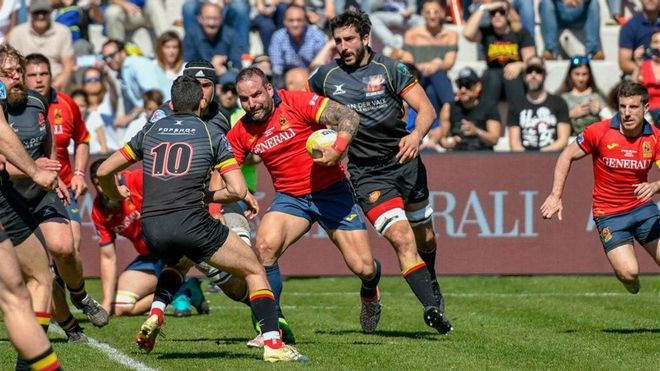 Foto de juego XV del León vs Belgica en el Campeonato de Europa 2019 Foto de juego XV del León vs Belgica en el Campeonato de Europa 2019