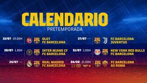 La pretemporada 2022-23 del FC Barcelona ya está perfilada