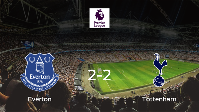 El Everton y el Tottenham Hotspur se reparten los puntos y empatan 2-2 El Everton y el Tottenham Hotspur se reparten los puntos y empatan 2-2