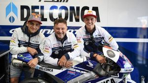 Jorge Martín, con Fausto Gresini y Di Giannantonio Jorge Martín, con Fausto Gresini y Di Giannantonio