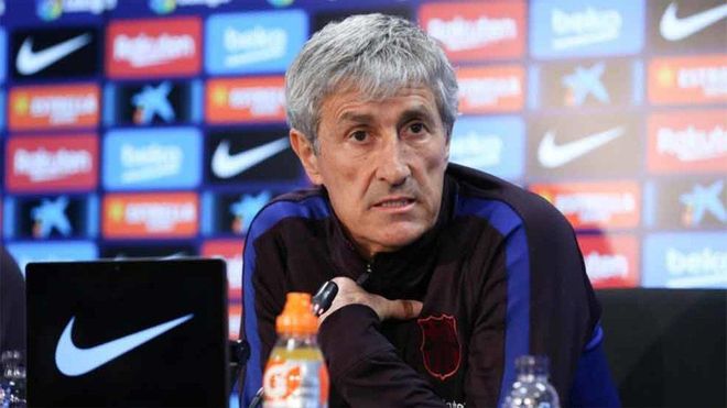 Quique Setién, entrenador del FC Barcelona Quique Setién, entrenador del FC Barcelona