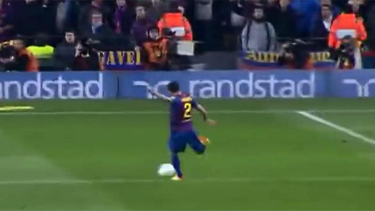 ¡La obra de arte de Alves con el Barça! Xavi quiere recuperarlo por goles como este