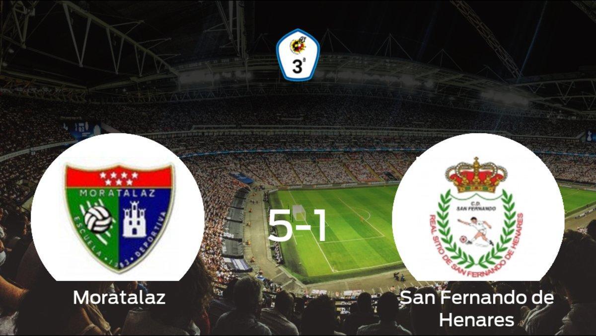 El Moratalaz se pasea ante el San Fernando de Henares sin apenas obstáculos (5-1)