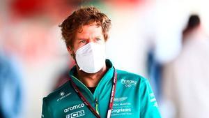 Vettel, en el Circuit de Barcelona este jueves