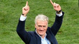 Didier Deschamps celebró el Mundial por todo lo alto Didier Deschamps celebró el Mundial por todo lo alto