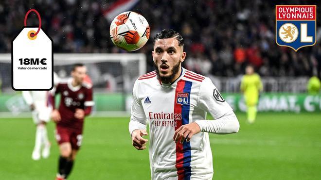 Rayan Cherkhi: el futbolista de 19 años es uno de los más habilidosos de la Ligue 1. El Madrid le va detrás pero de momento sigue en el Lyon.