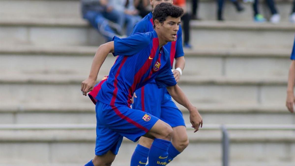 Lucas de Vega juega en el juvenil A del Barça