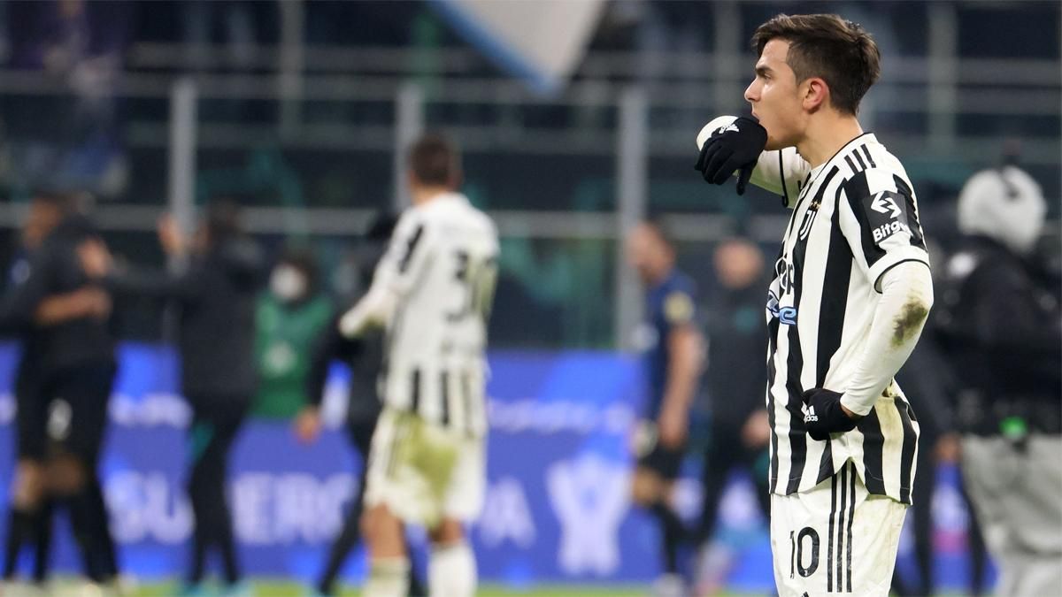 Dybala se lamenta en la final de la Supercopa perdida por la Juventus ante el Inter Dybala se lamenta en la final de la Supercopa perdida por la Juventus ante el Inter