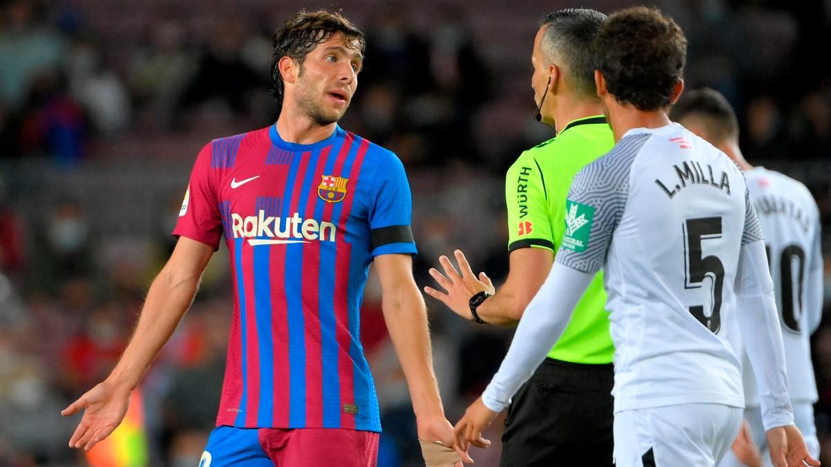 Sergi Roberto, durante el partido ante el Granada Sergi Roberto, durante el partido ante el Granada