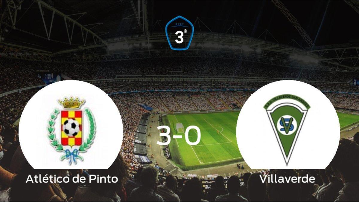 El Atlético de Pinto consigue los tres puntos en casa tras pasar por encima al Villaverde (3-0)