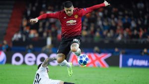 Marcos Rojo, en el Valencia - Manchester United Marcos Rojo, en el Valencia - Manchester United