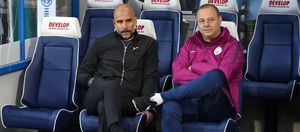 Borrell, junto a Guardiola en el City Borrell, junto a Guardiola en el City