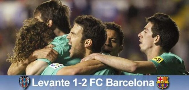 El Barça logró un triunfo épico en su visita al Levante El Barça logró un triunfo épico en su visita al Levante