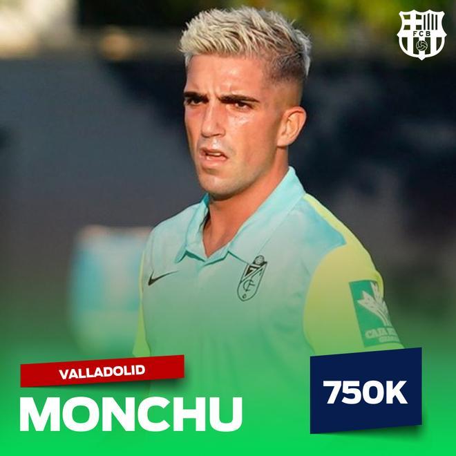 El Barça ha ingresado el 50% del 1,5M que ha pagado el Valladolid por hacerse con los servicios de Monchu