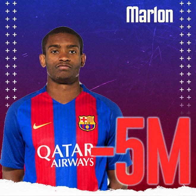Marlon llegó como promesa de mercado por 5 millones de euros