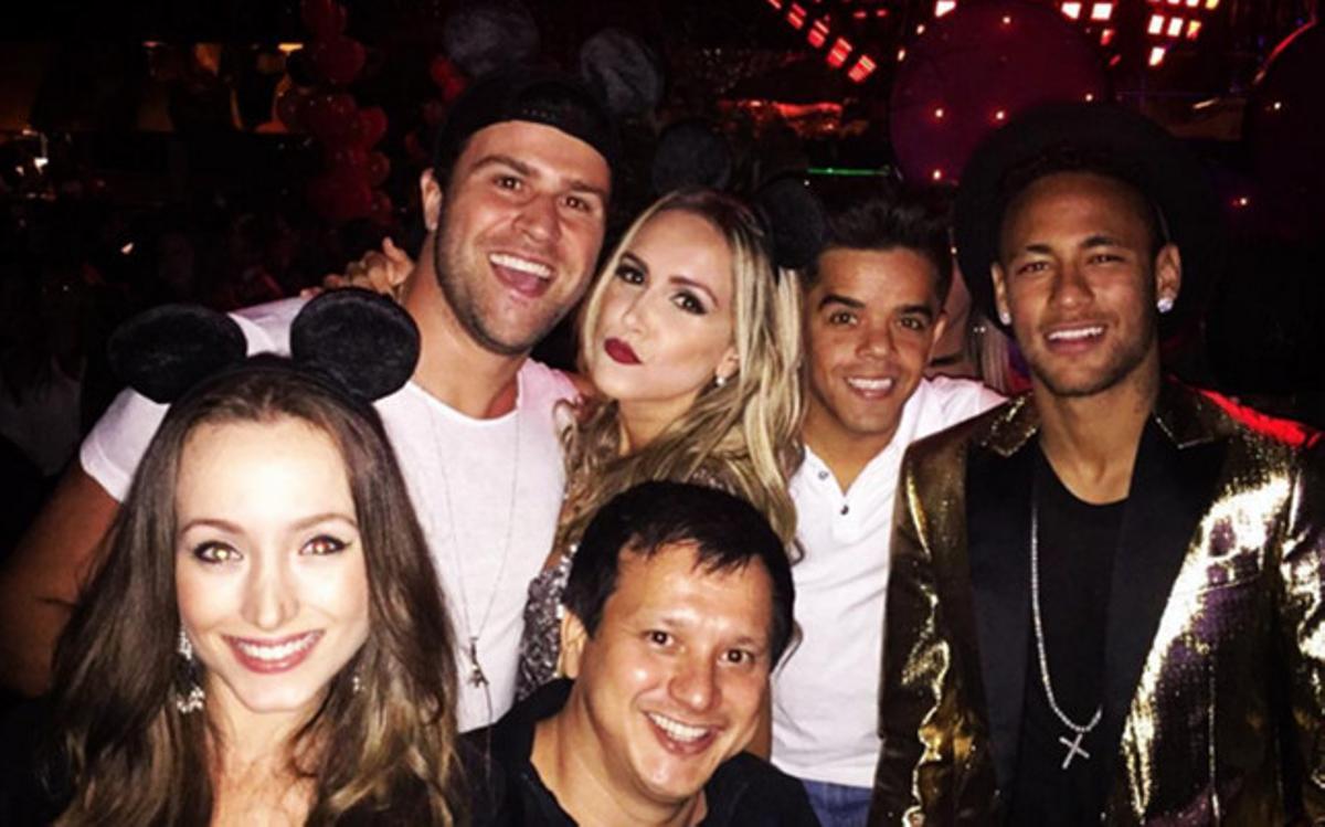 Neymar, en la fiesta