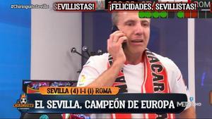 ¡Pasó por todas las emociones en un minuto! Así reaccionó Cristobal Soria a los penaltis de la final europea...