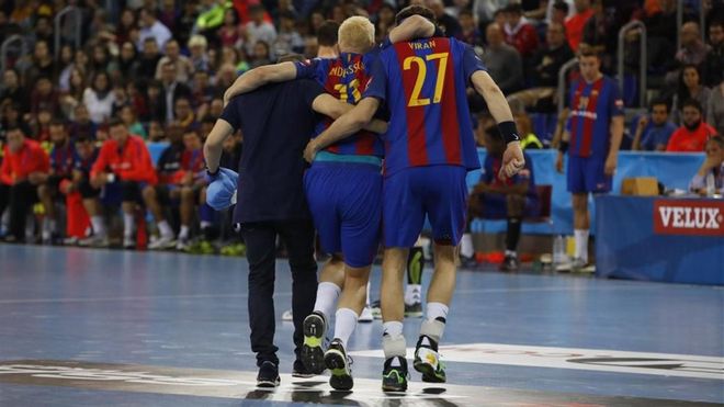 Lasse Andersson se lesinó hace trece meses en el Palau Lasse Andersson se lesinó hace trece meses en el Palau