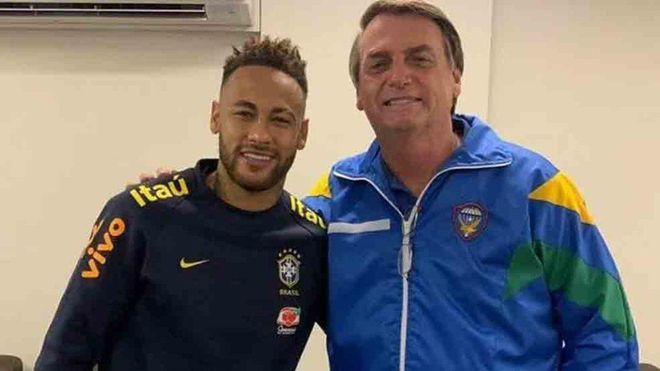 El Gobierno de Bolsonaro apoya a Neymar El Gobierno de Bolsonaro apoya a Neymar
