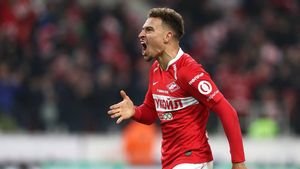 Jordan Larsson con el Spartak de Moscú esta temporada Jordan Larsson con el Spartak de Moscú esta temporada