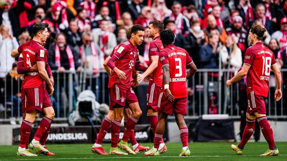 Los jugadores del Bayern celebrando un tanto Los jugadores del Bayern celebrando un tanto