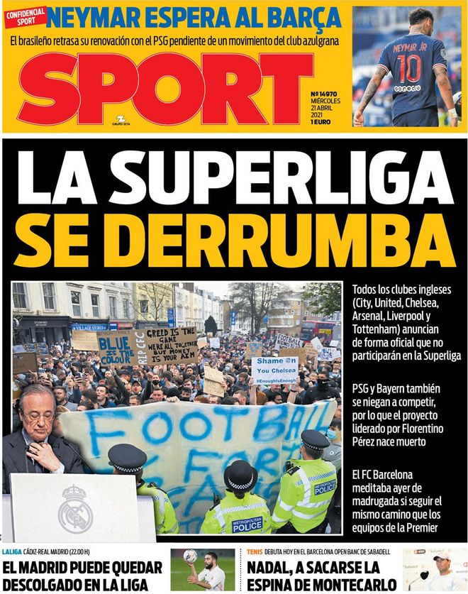 Esta es la portada del SPORT Esta es la portada del SPORT